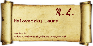 Maloveczky Laura névjegykártya
