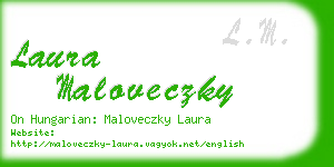 laura maloveczky business card